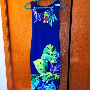 BOLD Elements Knee Length Royal Blue / Purple Dress, size XS
